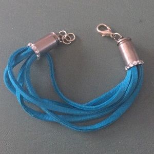 Hand made Leather turn with bullet shells Bracelet